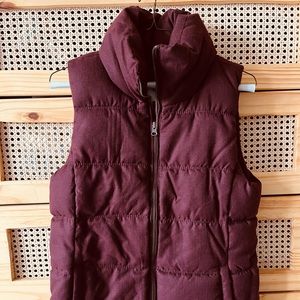 maroon vest